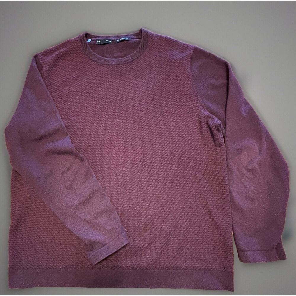 Under Armour loose fit medium sweater men Maroon Color Size Large